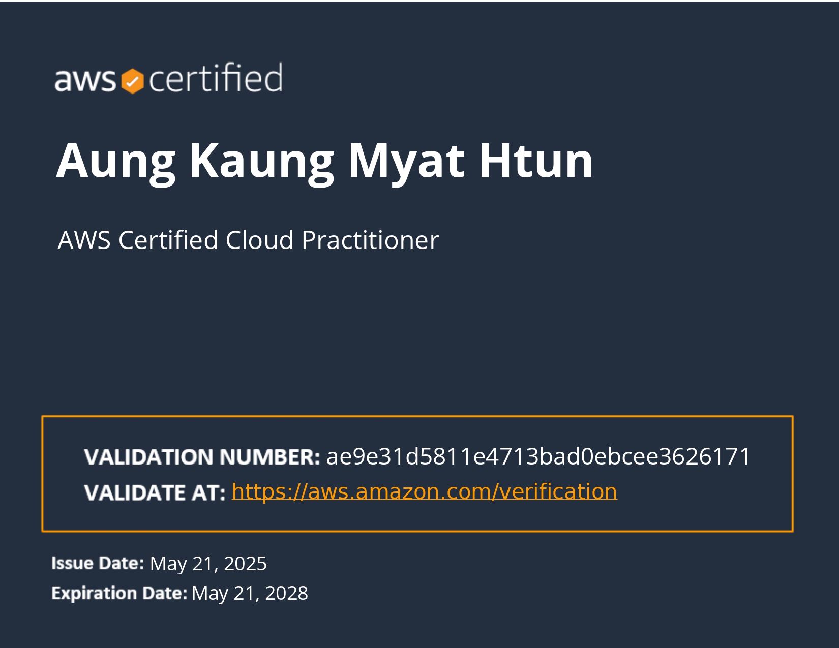 AWS Certified Cloud Practitioner Certification